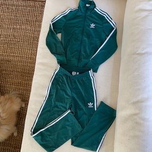 Adidas 2-piece Firebird Tracksuit, Noble Green NWT